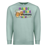 Seafoam mardi gras drinking team Premium Sweatshirt - MaliasSmallBusiness
