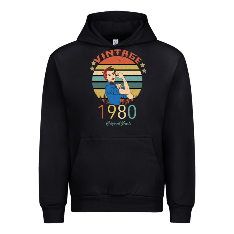Vintage 1980 Original Parts Women 40th Birthday Urban Hoodie by Bettercallsaul | Teevron