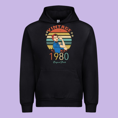 Vintage 1980 Original Parts Women 40th Birthday Urban Hoodie Designed By Bettercallsaul