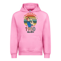 Fuchsia Pink Vintage 1980 Original Parts Women 40th Birthday Urban Hoodie - Bettercallsaul