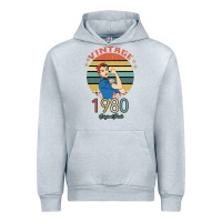 Heather Grey Vintage 1980 Original Parts Women 40th Birthday Urban Hoodie - Bettercallsaul