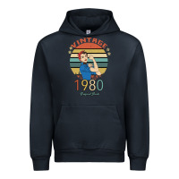 Navy Vintage 1980 Original Parts Women 40th Birthday Urban Hoodie - Bettercallsaul