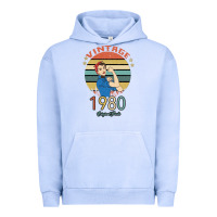 Pigment Grape Ice Vintage 1980 Original Parts Women 40th Birthday Urban Hoodie - Bettercallsaul