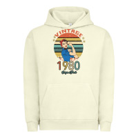 Pigment Pistachio Vintage 1980 Original Parts Women 40th Birthday Urban Hoodie - Bettercallsaul