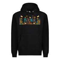 Black teacher vibes libbey glass Premium Hoodie - BundleAndBundleShop