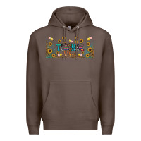 Coffee teacher vibes libbey glass Premium Hoodie - BundleAndBundleShop
