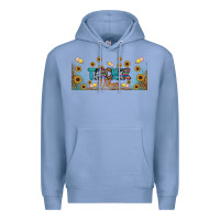 Colony Blue teacher vibes libbey glass Premium Hoodie - BundleAndBundleShop
