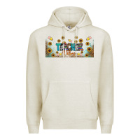 Oatmeal Heather teacher vibes libbey glass Premium Hoodie - BundleAndBundleShop