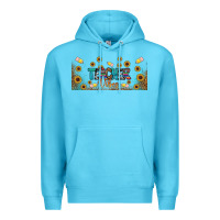 Ocean Blue teacher vibes libbey glass Premium Hoodie - BundleAndBundleShop