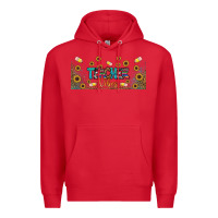 Red teacher vibes libbey glass Premium Hoodie - BundleAndBundleShop