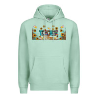 Seafoam teacher vibes libbey glass Premium Hoodie - BundleAndBundleShop