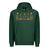 Sports Green teacher vibes libbey glass Premium Hoodie - BundleAndBundleShop