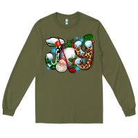 Army Green joy with golf and santas Long Sleeve Tee - AdoDesignShop