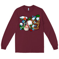 Burgundy joy with golf and santas Long Sleeve Tee - AdoDesignShop
