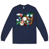 Navy joy with golf and santas Long Sleeve Tee - AdoDesignShop