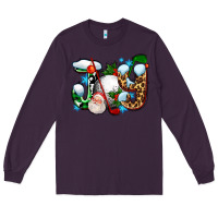 Plum joy with golf and santas Long Sleeve Tee - AdoDesignShop