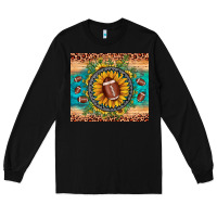 Black football leopard turquoise sunflower Long Sleeve Tee - JahusDesignShop