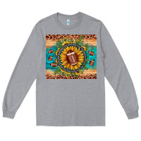 Heather Grey football leopard turquoise sunflower Long Sleeve Tee - JahusDesignShop