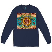 Navy football leopard turquoise sunflower Long Sleeve Tee - JahusDesignShop