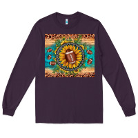 Plum football leopard turquoise sunflower Long Sleeve Tee - JahusDesignShop