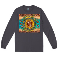 Smoke football leopard turquoise sunflower Long Sleeve Tee - JahusDesignShop