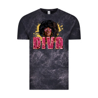 Cloud Black Diva juneteenth Vintage Tee - Zillion Design Studio