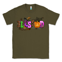 Army Green halloween blessed Classic Tee - AdoDesignShop