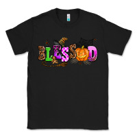 Black halloween blessed Classic Tee - AdoDesignShop
