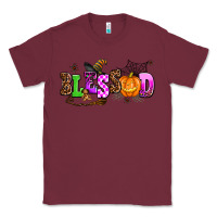 Burgundy halloween blessed Classic Tee - AdoDesignShop