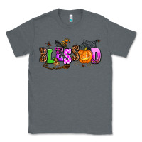 Charcoal Heather halloween blessed Classic Tee - AdoDesignShop