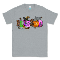Heather Grey halloween blessed Classic Tee - AdoDesignShop