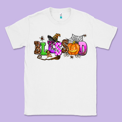 Halloween Blessed Classic Tee Designed By Adodesignshop