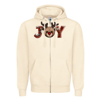 Sandshell joy reindeer Zipper Hoodie - AdoDesignShop