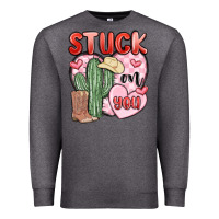 Charcoal Heather stuck on you Premium Sweatshirt - MaliasSmallBusiness