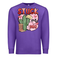 Purple stuck on you Premium Sweatshirt - MaliasSmallBusiness