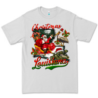 Dove Grey louisiana christmas with  afro santa Premium Tee - BarkalooDesign