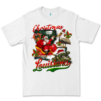 White louisiana christmas with  afro santa Premium Tee - BarkalooDesign
