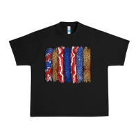 Black 4th of July brushstroke Urban Heavy Tee - CowGirlArtShop
