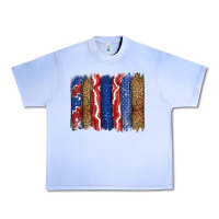 Grape Ice 4th of July brushstroke Urban Heavy Tee - CowGirlArtShop