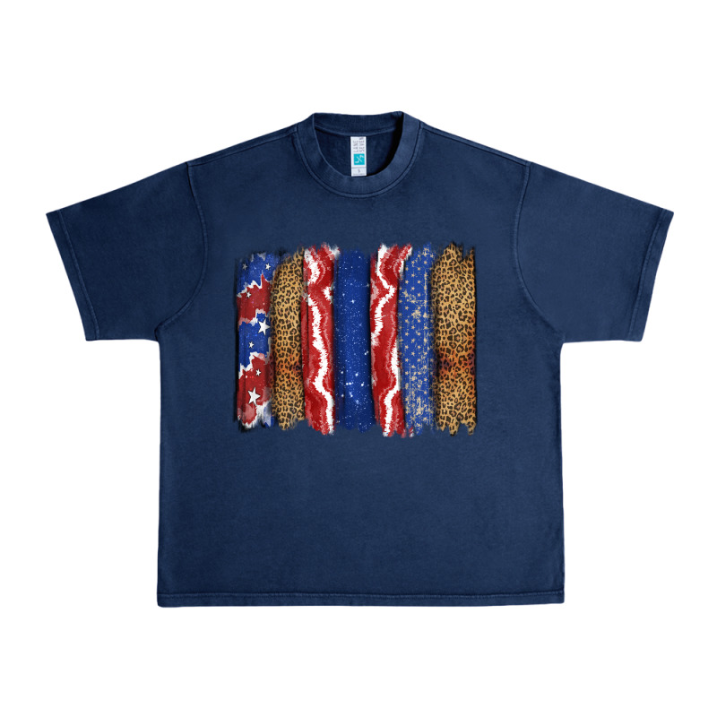 4th Of July Brushstroke Urban Heavy Tee by CowGirlArtShop | Teevron