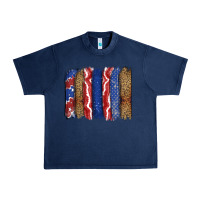 Navy 4th of July brushstroke Urban Heavy Tee - CowGirlArtShop