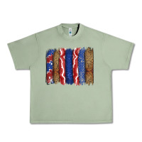 Oil Green 4th of July brushstroke Urban Heavy Tee - CowGirlArtShop