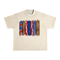 Sandshell 4th of July brushstroke Urban Heavy Tee - CowGirlArtShop
