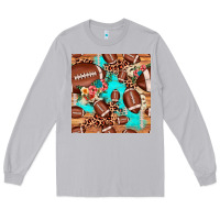 Moon Dust football leopard cowhide seamless pattern Long Sleeve Tee - JahusDesignShop
