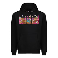Black teacher life libbey glass Premium Hoodie - BundleAndBundleShop
