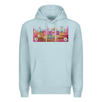 Blue Mist teacher life libbey glass Premium Hoodie - BundleAndBundleShop