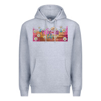 Heather Grey teacher life libbey glass Premium Hoodie - BundleAndBundleShop