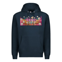 Navy teacher life libbey glass Premium Hoodie - BundleAndBundleShop