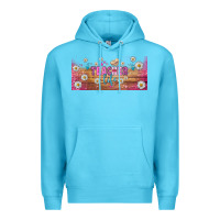 Ocean Blue teacher life libbey glass Premium Hoodie - BundleAndBundleShop