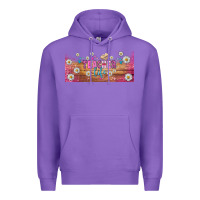 Purple teacher life libbey glass Premium Hoodie - BundleAndBundleShop